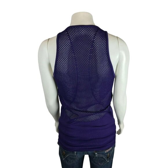 Fabletics Musetta Seamless Tank Top Womens Size Medium Sleeveless Shirt Mesh - Picture 3 of 7